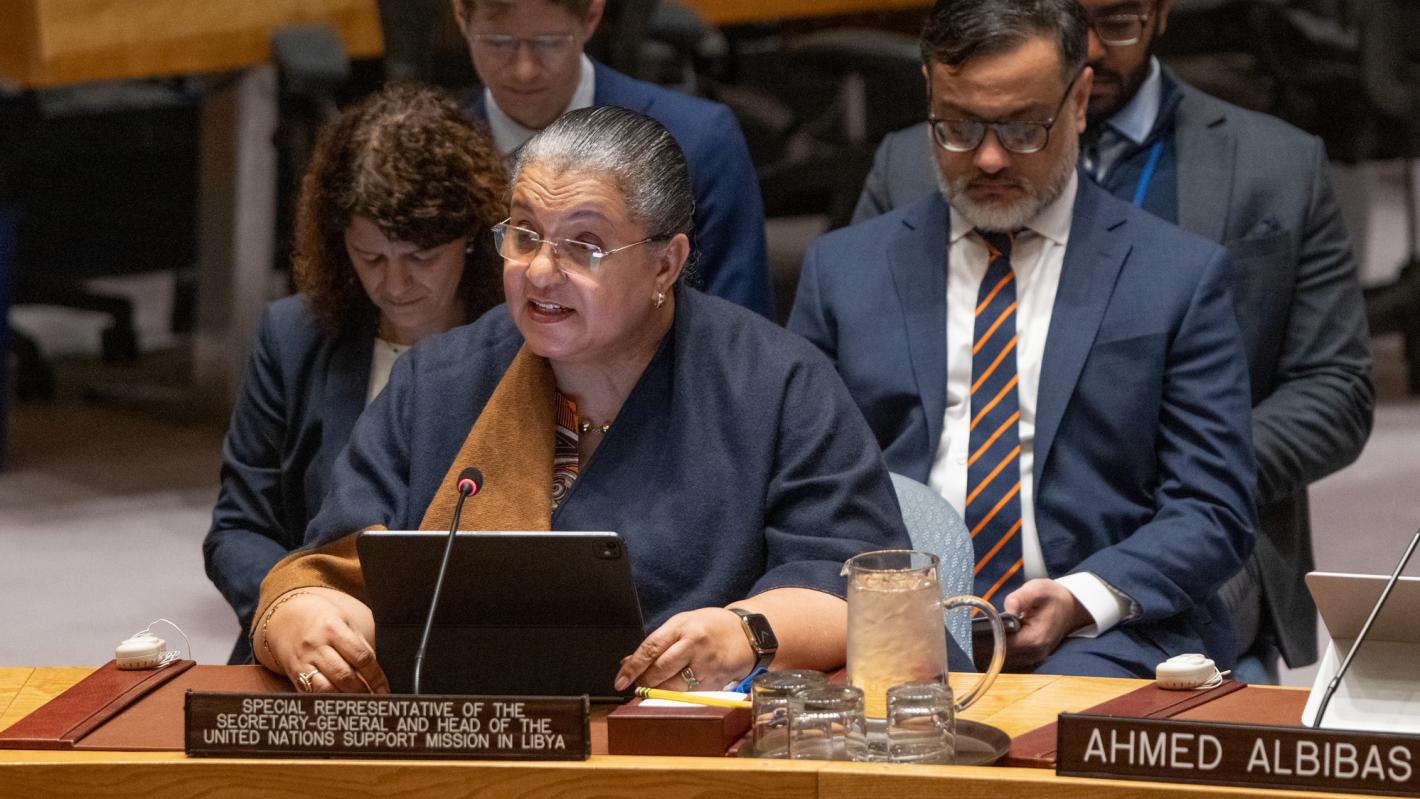 SRSG Tetteh briefing the UN Security council 18 Feb 2026