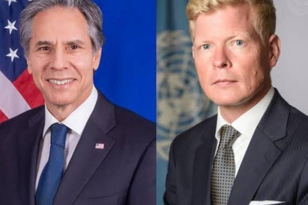 Photo of the Secretary of State credit to the Department of State and the United Nations