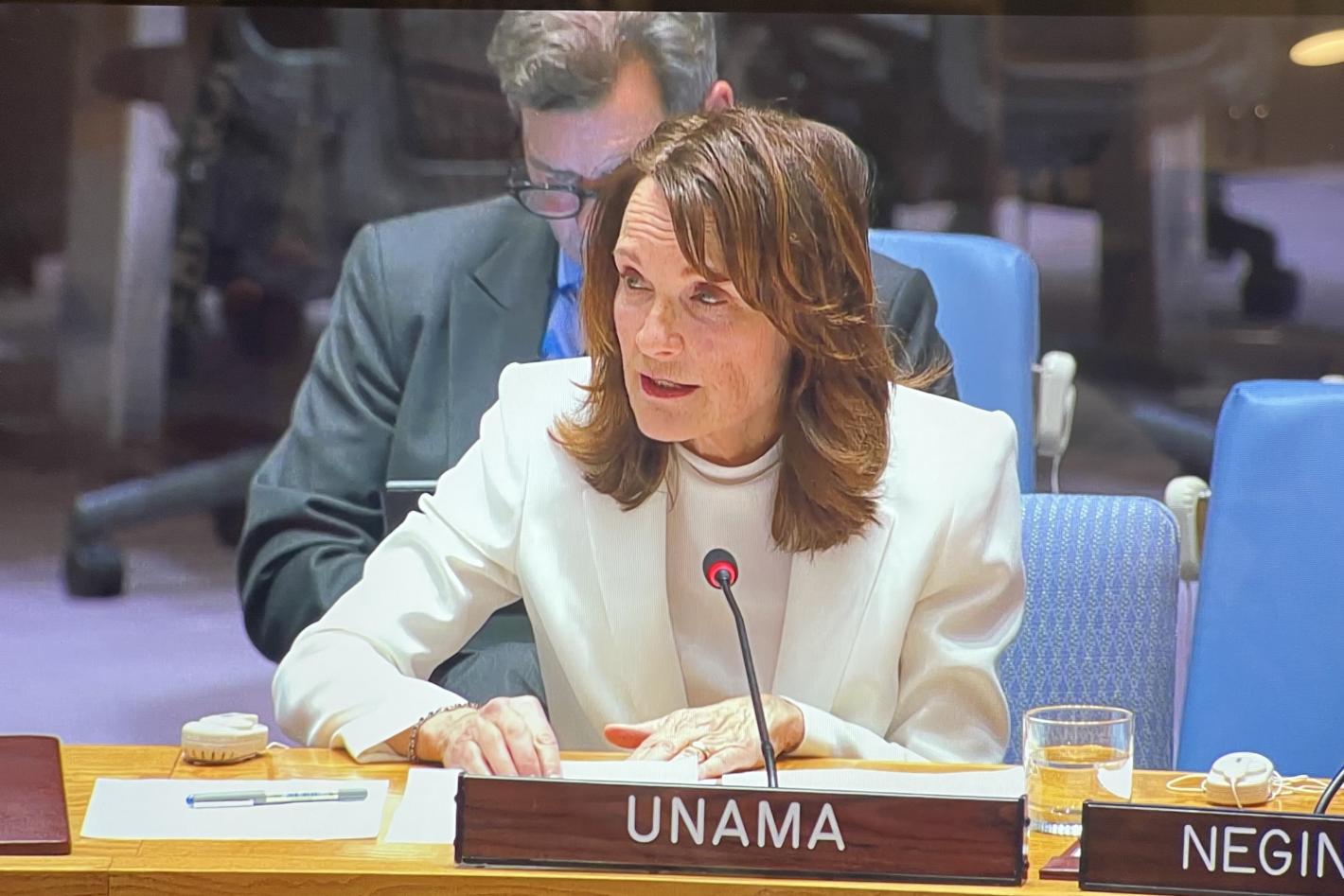 DSRSG Gagnon briefing to the Security Council 