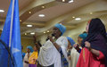 Somali women rally for peace at a two-day forum in the capital Mogadishu 