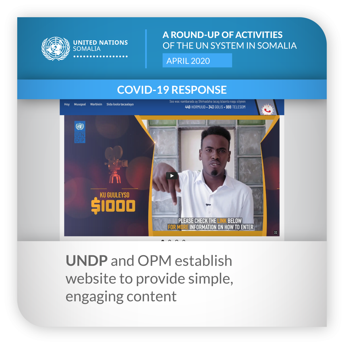 ROUNDUP UNDP UNDP 2020